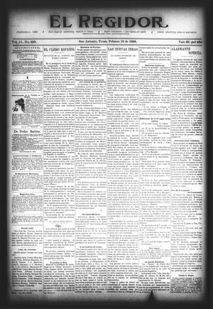 El Regidor. (San Antonio, Tex.), Vol. 11, No. 450, Ed. 1 Thursday, February 10, 1898
