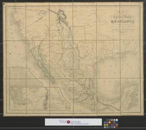 Primary view of object titled 'Mapa de los Estados Unidos Mejicanos arreglado a la distribucion que en diversos decretos ha hecho del territorio el Congreso General Mejicano.'.