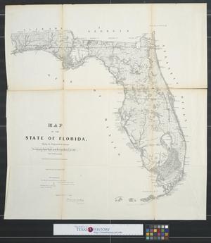 Map of the State of Florida : showing the progress of the surveys, accompanying annual report of the Surveyor General for 1856.