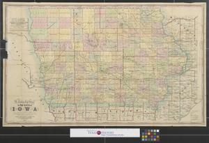Primary view of A township map of the state of Iowa.