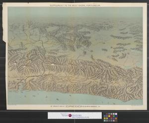 Primary view of object titled 'Birdseye view of Oregon and part of Washington.'.