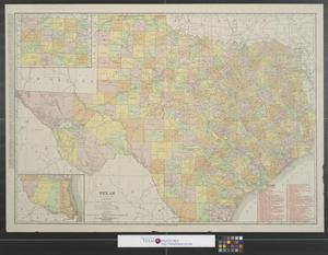 Primary view of object titled 'Rand, McNally & Co.'s new business atlas map of Texas.'.