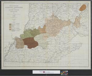 Primary view of object titled 'Export and manufacturing tobacco districts of the United States (western section) to accompany bulletin prepared by E.H. Mathewson.'.