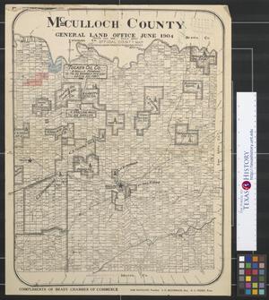 McCulloch County [Texas]: Official County Map