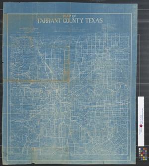 Map of Tarrant County, Texas.