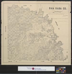 Primary view of object titled 'San Saba Co.'.