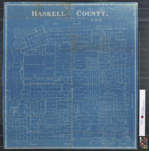 Primary view of object titled 'Map of Haskell County.'.
