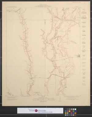 Map showing proposed system of levees for the protection of overflowed lands accompanying engineers report of 1912 : East Fork Trinity River, Rockwall, Collin and Dallas counties, Rockwall sheet.