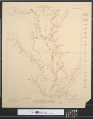 Map showing proposed system of levees for the protection of overflowed lands accompanying engineers report of 1912 : East Fork Trinity River, Dallas, Rockwall, and Kaufman counties, Barnes Bridge sheet.
