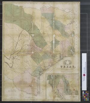 Primary view of object titled 'Map of Texas.'.