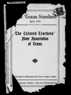 Primary view of object titled 'The Texas Standard, Volume 7, Number 1, April 1933'.