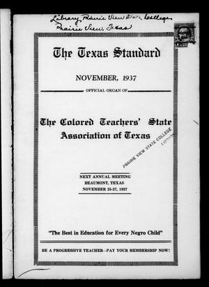 The Texas Standard, Volume 11, Number 3, November 1937