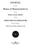 Legislative Document: Journal of the House of Representatives of the Third and Fourth Calle…