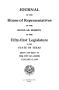 Legislative Document: Journal of the House of Representatives of the Regular Session of the…