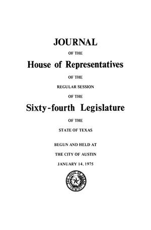 Journal of the House of Representatives of the Regular Session of the Sixty-Fourth Legislature of the State of Texas, Volume 2