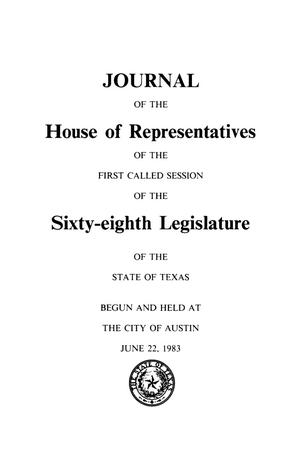 Journal of the House of Representatives of the Sixty-Eighth Legislature of the State of Texas, Volume 5: First and Second Called Sessions