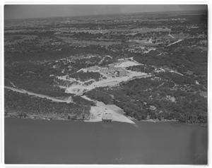 Primary view of object titled '[An aerial photograph of the Davis Water Treatment Plant]'.