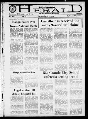 Rio Grande Herald (Rio Grande City, Tex.), Vol. 31, No. 12, Ed. 1 Thursday, March 29, 1973