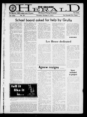 Rio Grande Herald (Rio Grande City, Tex.), Vol. 31, No. 36, Ed. 1 Thursday, October 11, 1973