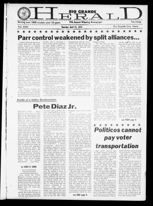 Rio Grande Herald (Rio Grande City, Tex.), Vol. 32, No. 27, Ed. 1 Thursday, April 25, 1974