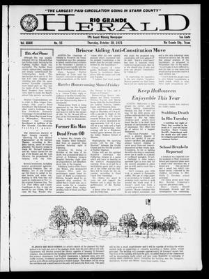 Primary view of object titled 'Rio Grande Herald (Rio Grande City, Tex.), Vol. 33, No. 55, Ed. 1 Thursday, October 30, 1975'.