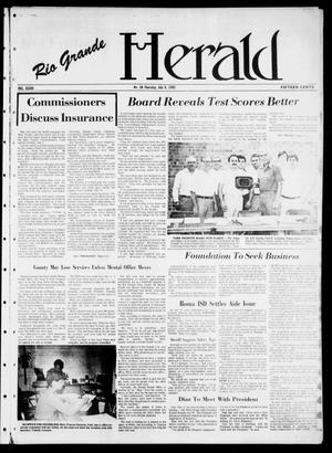 Primary view of object titled 'Rio Grande Herald (Rio Grande City, Tex.), Vol. 36, No. 38, Ed. 1 Thursday, July 8, 1982'.