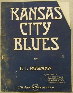 Primary view of object titled '["Kansas City Blues" sheet music]'.