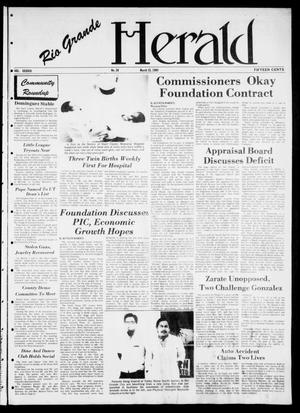 Primary view of object titled 'Rio Grande Herald (Rio Grande City, Tex.), Vol. 38, No. 20, Ed. 1 Thursday, March 15, 1984'.