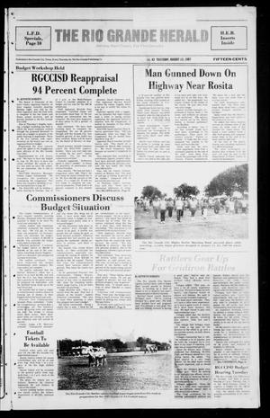 The Rio Grande Herald (Rio Grande City, Tex.), No. 42, Ed. 1 Thursday, August 13, 1987