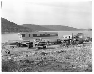 Primary view of object titled 'Houseboat launching'.