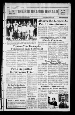 Primary view of The Rio Grande Herald (Rio Grande City, Tex.), No. 23, Ed. 1 Thursday, April 14, 1988