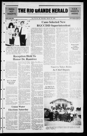 The Rio Grande Herald (Rio Grande City, Tex.), Vol. 79, No. 20, Ed. 1 Thursday, March 30, 1989