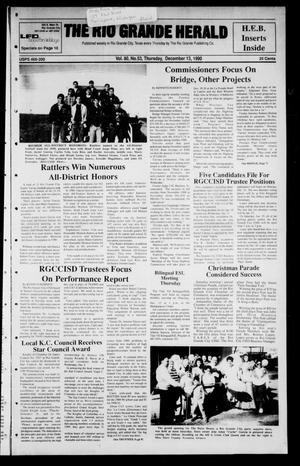 The Rio Grande Herald (Rio Grande City, Tex.), Vol. 80, No. 53, Ed. 1 Thursday, December 13, 1990