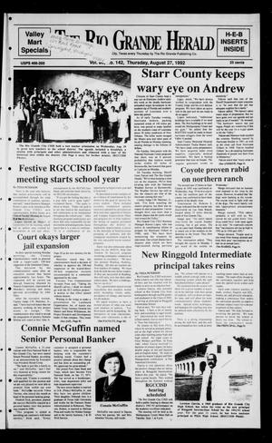 The Rio Grande Herald (Rio Grande City, Tex.), Vol. 80, No. 142, Ed. 1 Thursday, August 27, 1992