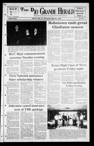 Rio Grande Herald (Rio Grande City, Tex.), Vol. 81, No. 27, Ed. 1 Thursday, May 26, 1994
