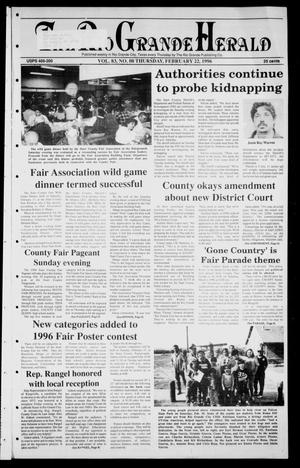 Rio Grande Herald (Rio Grande City, Tex.), Vol. 83, No. 8, Ed. 1 Thursday, February 22, 1996