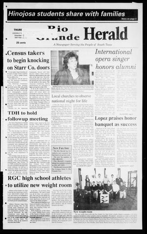 Primary view of object titled 'Rio Grande Herald (Rio Grande City, Tex.), Vol. 84, No. 49, Ed. 1 Thursday, December 4, 1997'.