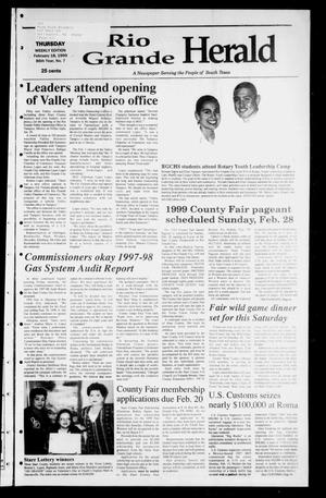 Rio Grande Herald (Rio Grande City, Tex.), Vol. 86, No. 7, Ed. 1 Thursday, February 18, 1999
