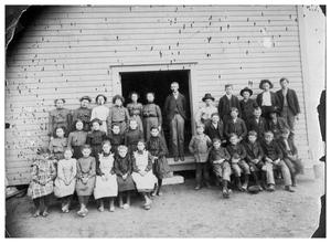 Primary view of object titled '[Group of Girl and Boy Students]'.