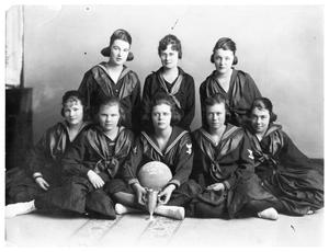 Primary view of object titled '[1920 Tulia High School Girls Basketball Team]'.