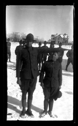Primary view of object titled '[Students' Army Training Corps recruits]'.