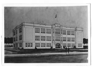 High school building,E.F. Rittenberry, Arch't, Amarillo, Texas