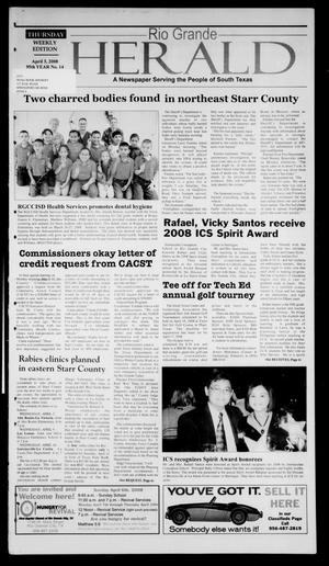 Rio Grande Herald (Rio Grande City, Tex.), Vol. 95, No. 14, Ed. 1 Thursday, April 3, 2008