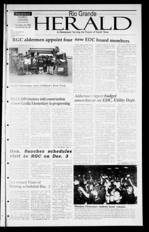 Rio Grande Herald (Rio Grande City, Tex.), Vol. 91, No. 48, Ed. 1 Thursday, November 25, 2004