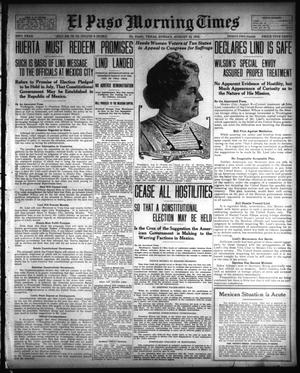 El Paso Morning Times (El Paso, Tex.), Vol. 33RD YEAR, Ed. 1, Sunday, August 10, 1913