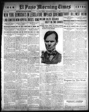 El Paso Morning Times (El Paso, Tex.), Vol. 33RD YEAR, Ed. 2, Wednesday, August 13, 1913