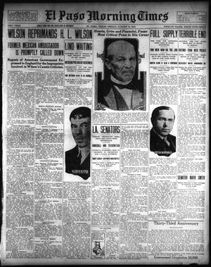 El Paso Morning Times (El Paso, Tex.), Vol. 33RD YEAR, Ed. 1, Friday, August 15, 1913