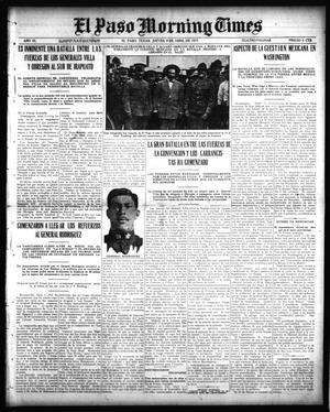 El Paso Morning Times (El Paso, Tex.), Vol. 35TH YEAR, Ed. 1, Thursday, April 8, 1915
