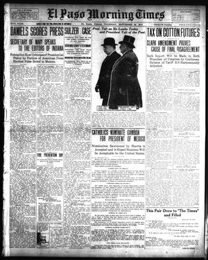 El Paso Morning Times (El Paso, Tex.), Vol. 34TH YEAR, Ed. 1, Thursday, September 25, 1913