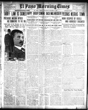 El Paso Morning Times (El Paso, Tex.), Vol. 34TH YEAR, Ed. 1, Saturday, October 4, 1913